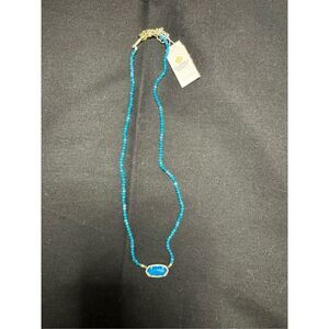 NWT Kendra Scott Aqua beaded Elisa necklace